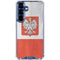 Poland Flag Distressed Galaxy S25 Clear Case